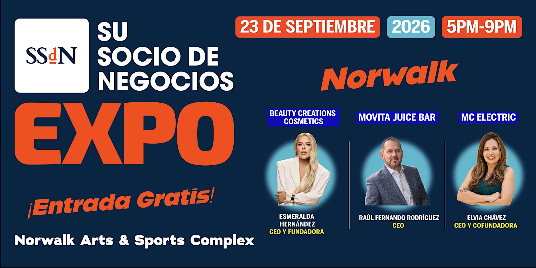 Su Socio de Negocios Expo 2026 | Septiembre 23 – Norwalk