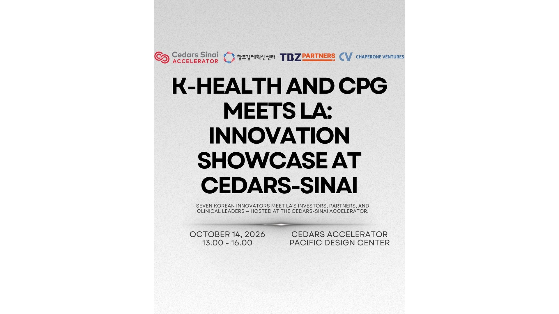 K-Health and Consumer Products Meets LA: Innovation Showcase at Cedars-Sinai