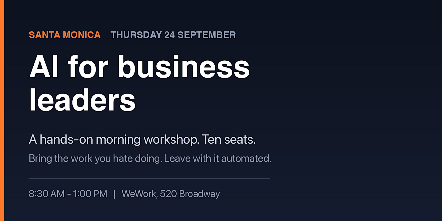 Ask Your Own Data - A Hands-On Workshop in Santa Monica