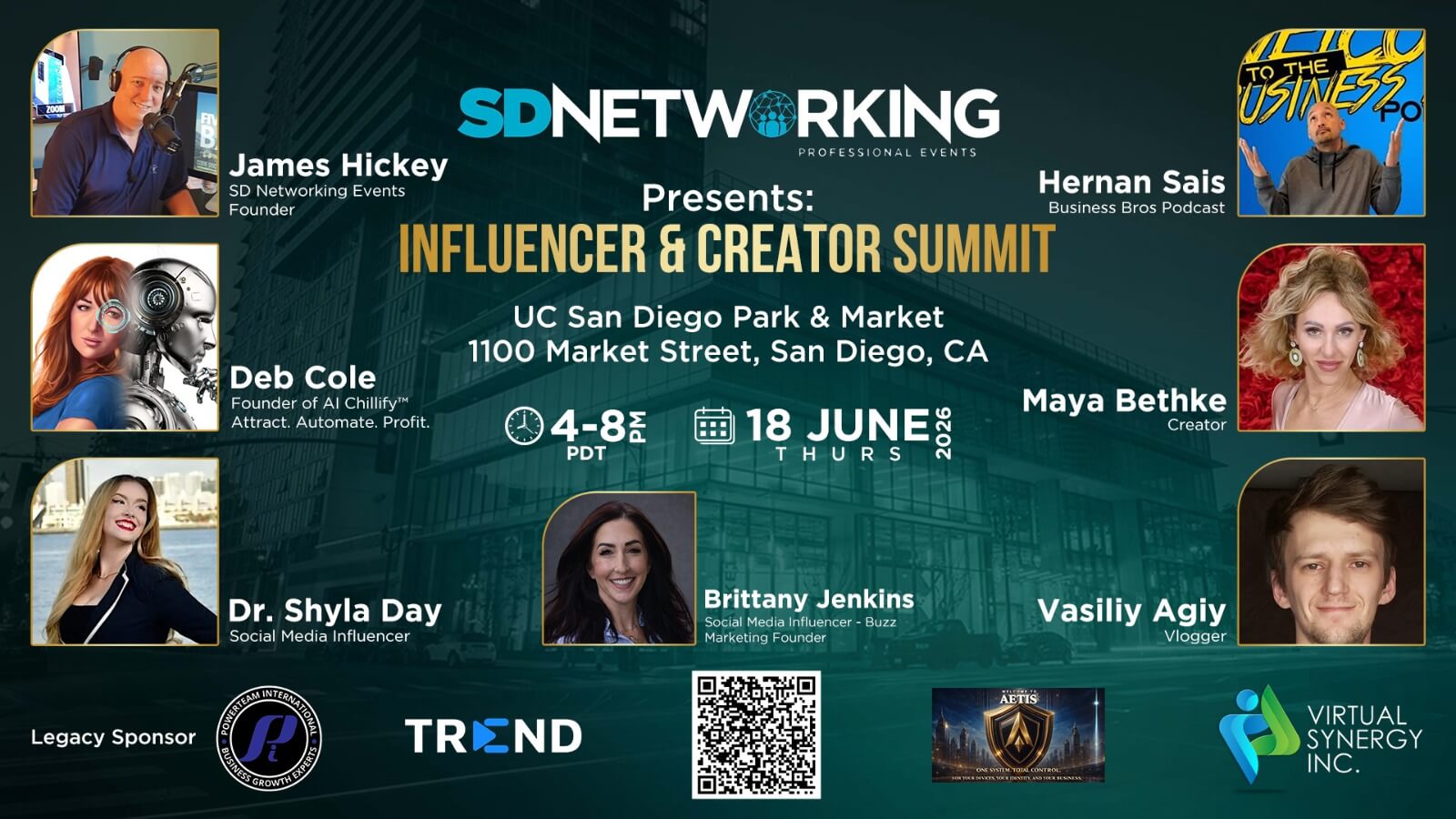 Influencer & Creator Summit - SD Networking Events