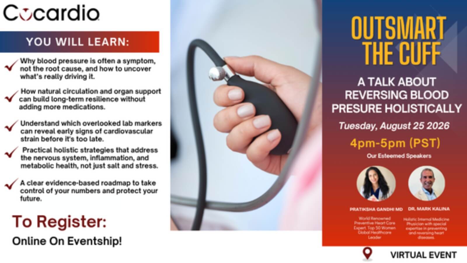 Out Smart The Cuff- A Talk About Reversing High Blood Pressure Holistically 