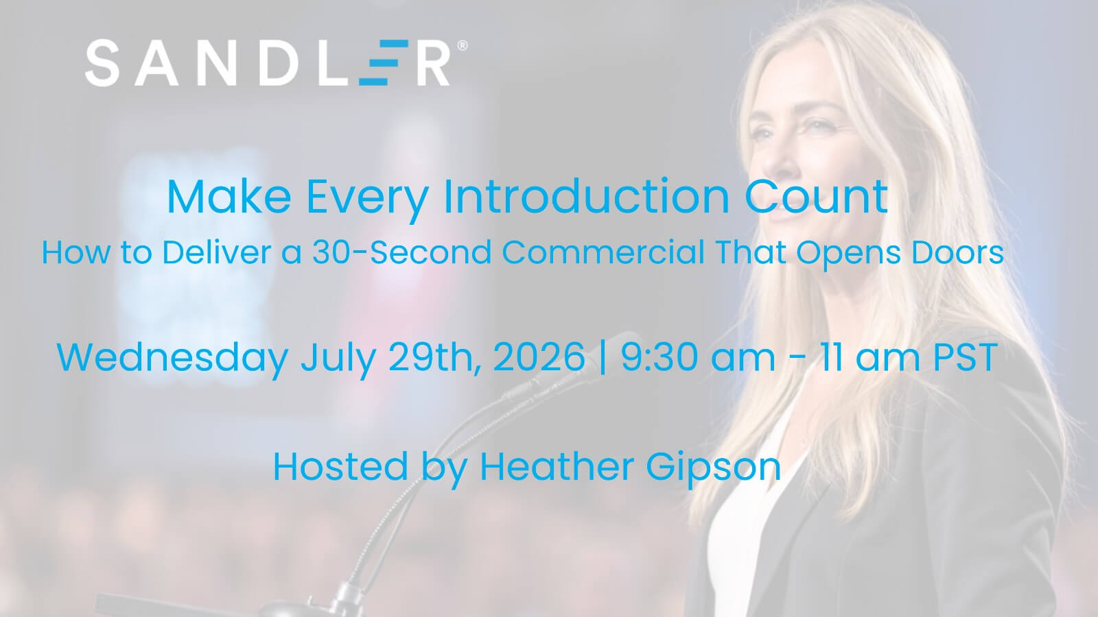 Make Every Introduction Count - Create & Deliver a 30-Sec Commercial that Opens Doors