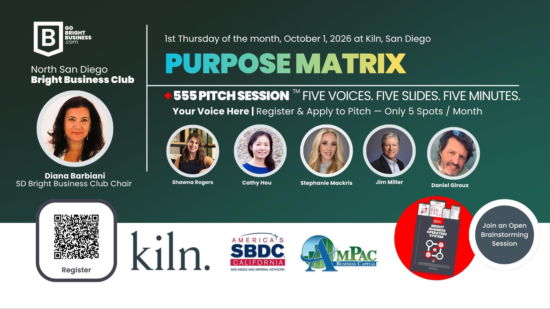 San Diego Bright Business Club: Monthly Founders and Experts Collaborative Meeting  