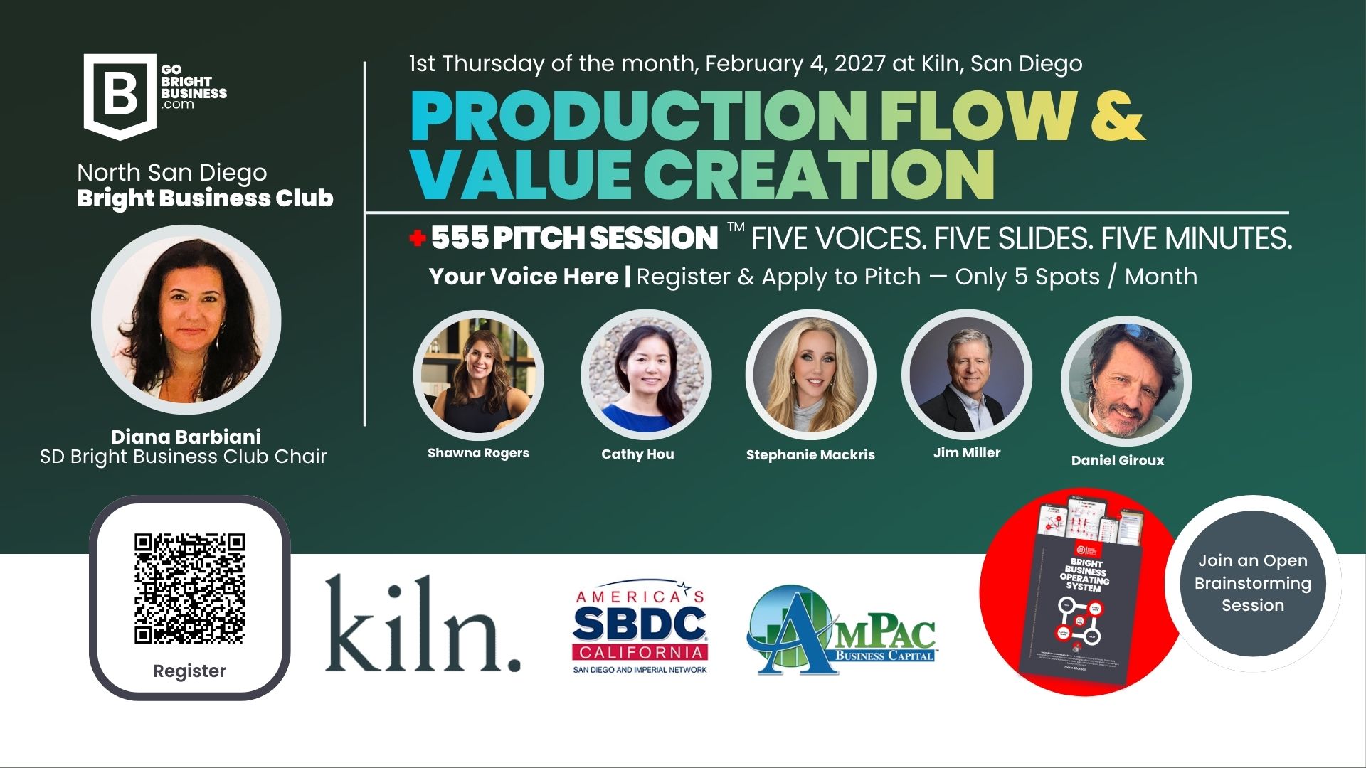 San Diego Bright Business Club: Monthly Founders and Experts Collaborative Meeting  