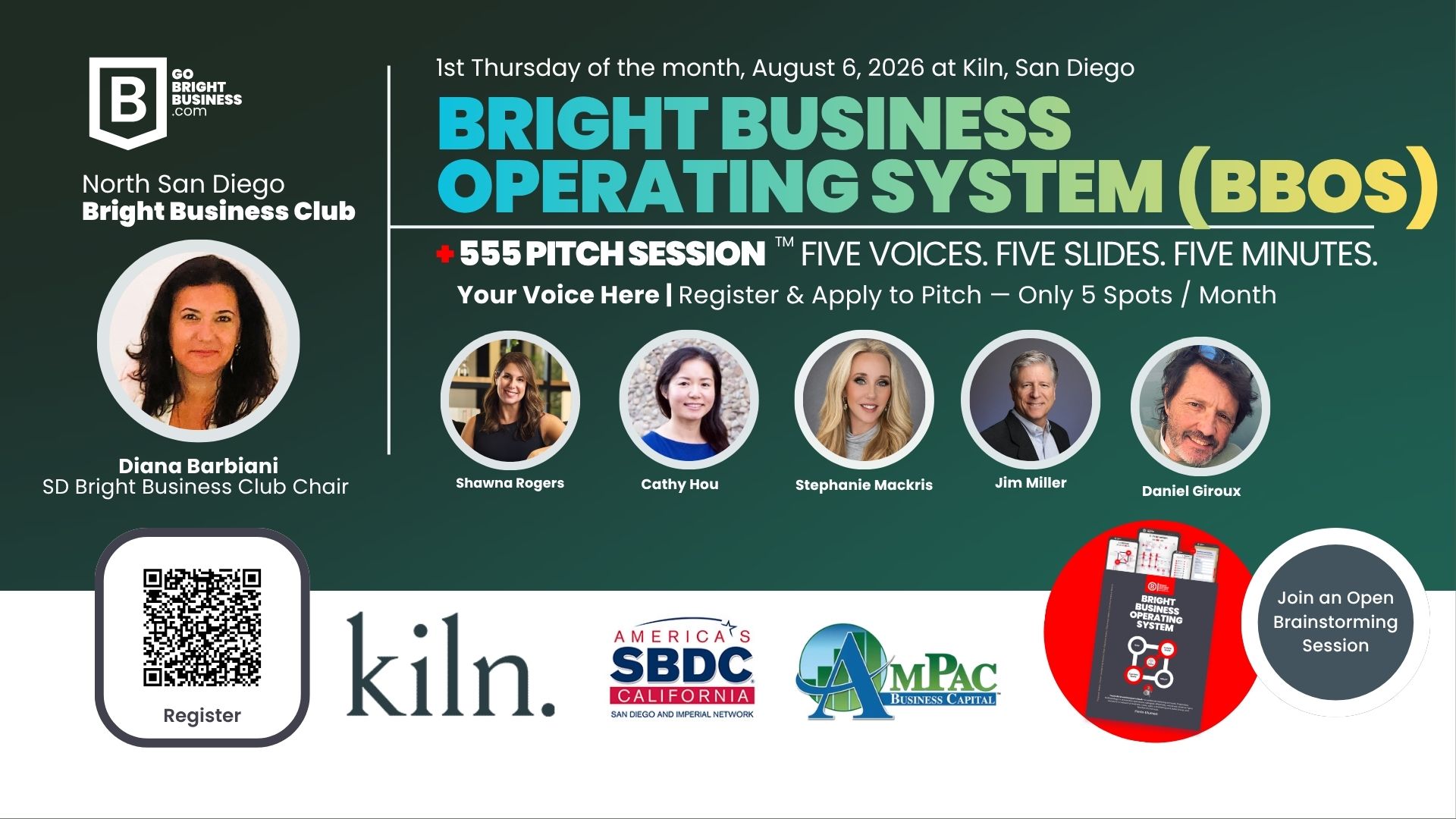 San Diego Bright Business Club: Monthly Founders and Experts Collaborative Meeting  