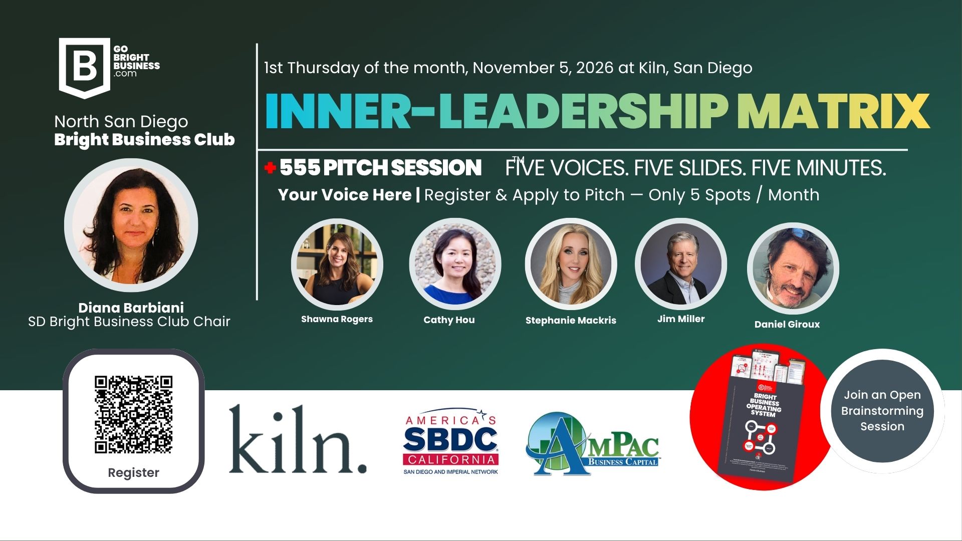 San Diego Bright Business Club: Monthly Founders and Experts Collaborative Meeting  