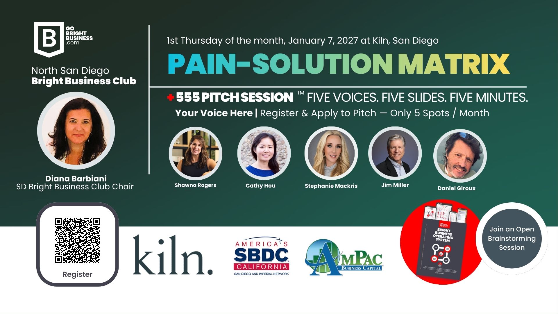 San Diego Bright Business Club: Monthly Founders and Experts Collaborative Meeting   