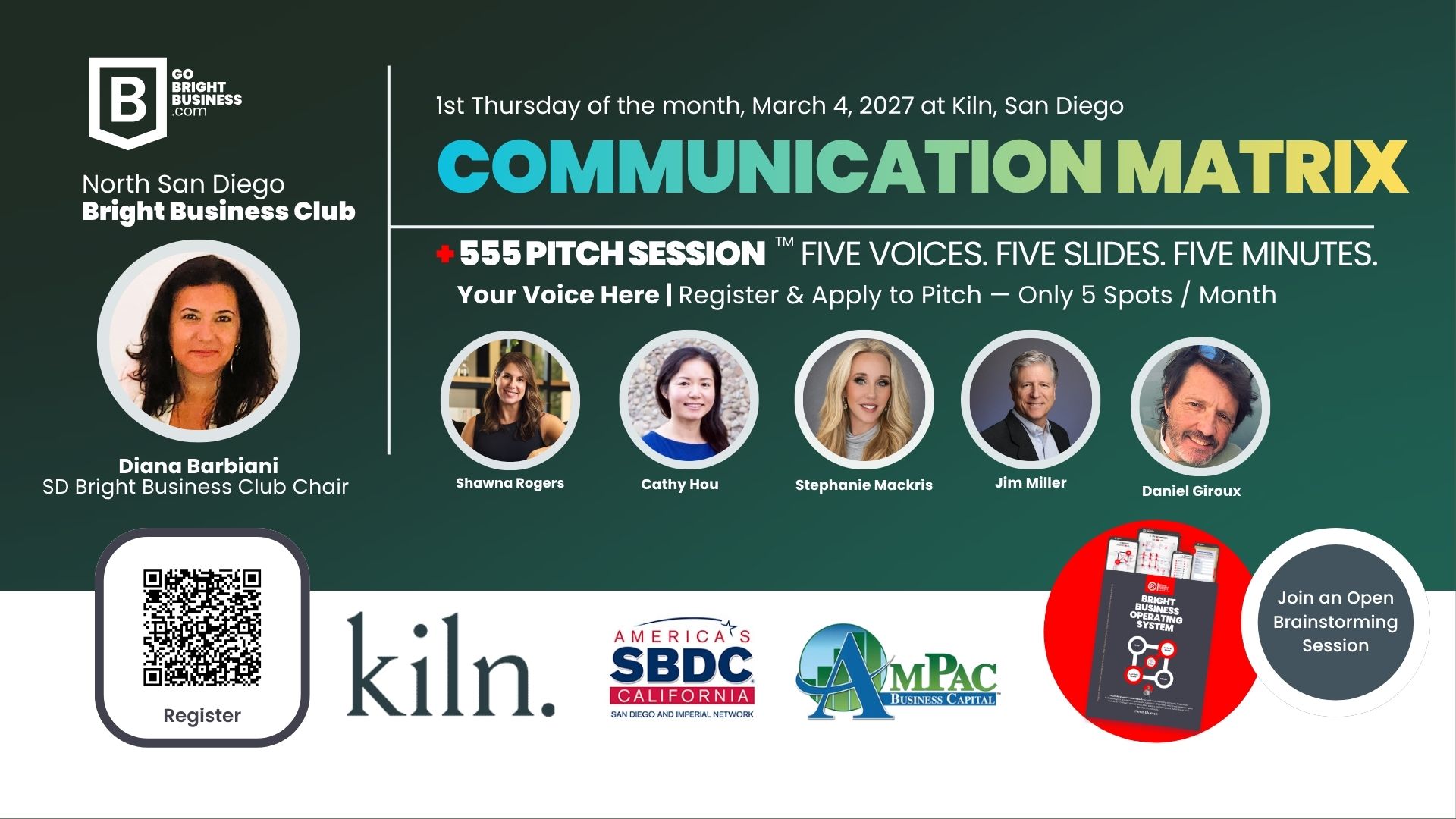 San Diego Bright Business Club: Monthly Founders and Experts Collaborative Meeting 