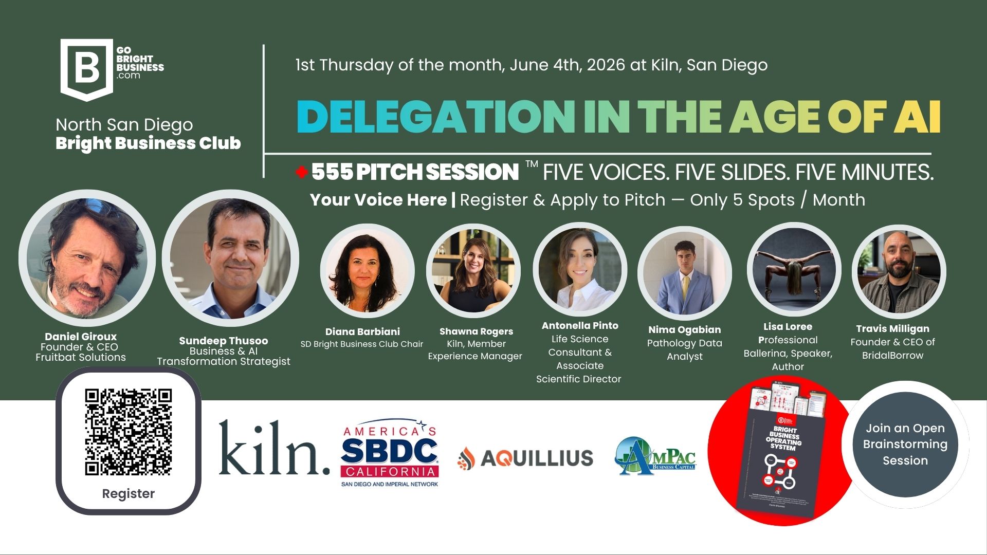 San Diego Bright Business Club: Monthly Founders and Experts Collaborative Meeting 