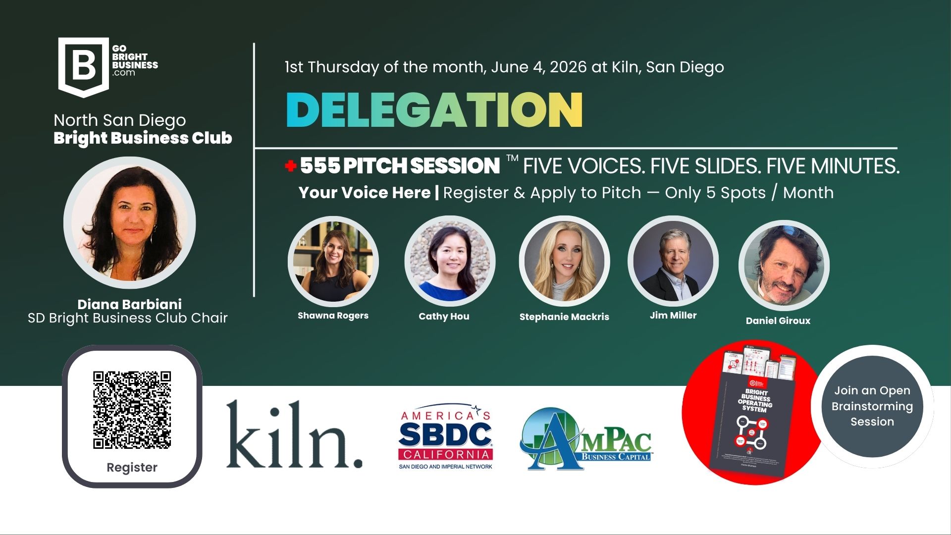 San Diego Bright Business Club: Monthly Founders and Experts Collaborative Meeting 