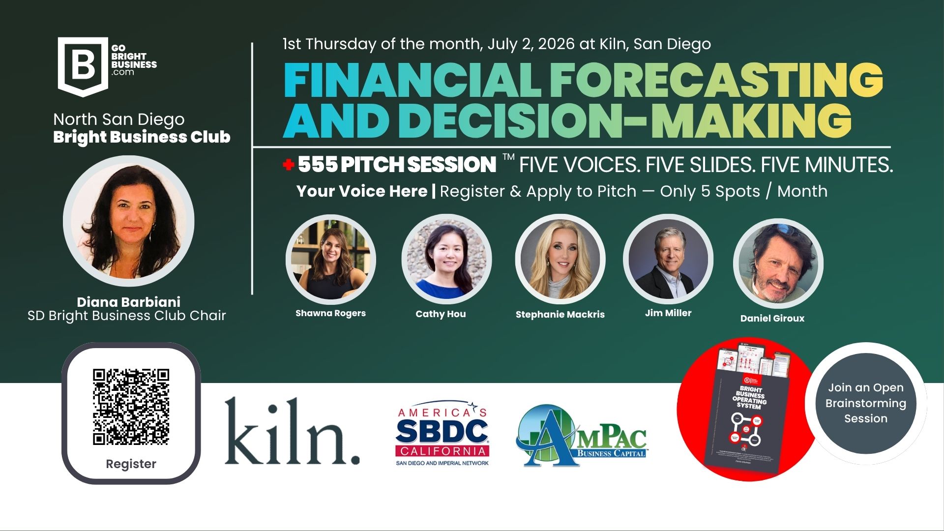 San Diego Bright Business Club: Monthly Founders and Experts Collaborative Meeting  