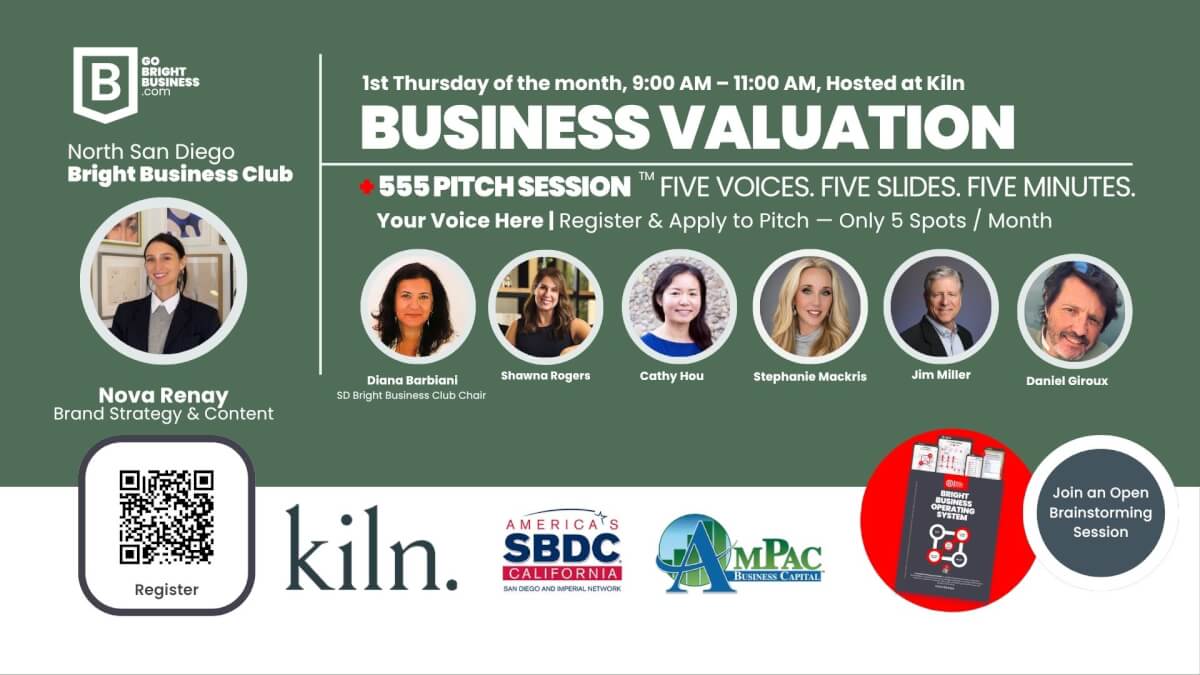 San Diego Bright Business Club: Monthly Founders and Experts Collaborative Meeting