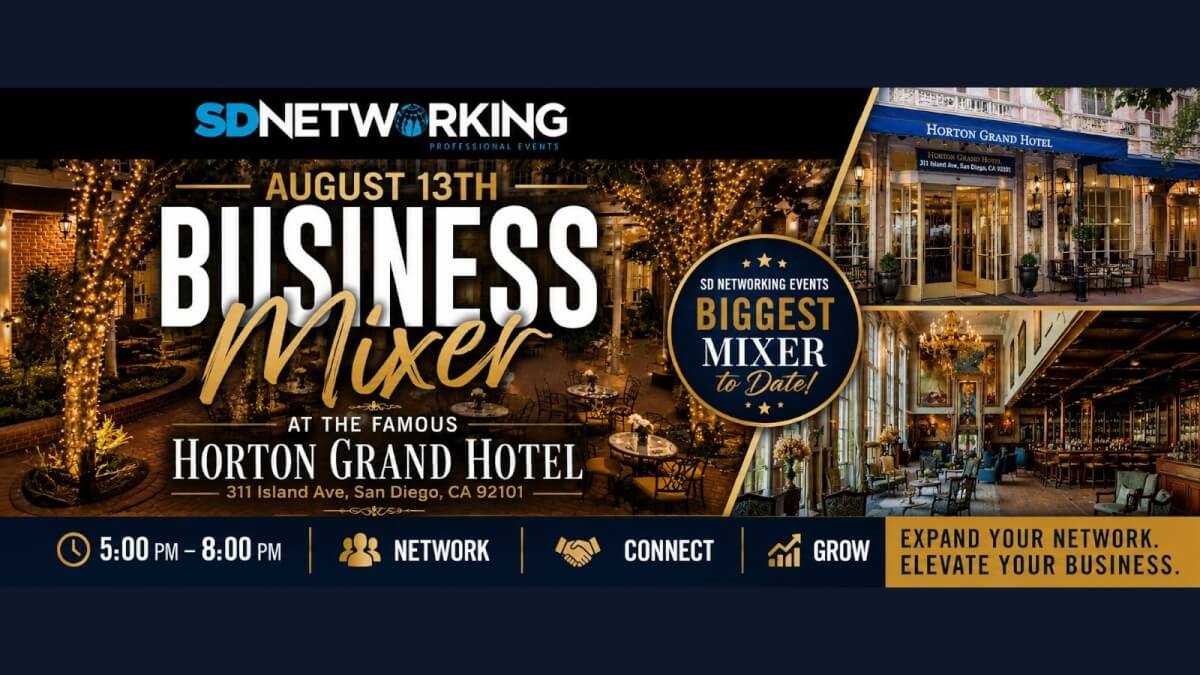 SD Networking Events August 2026 Business Networking Mixer