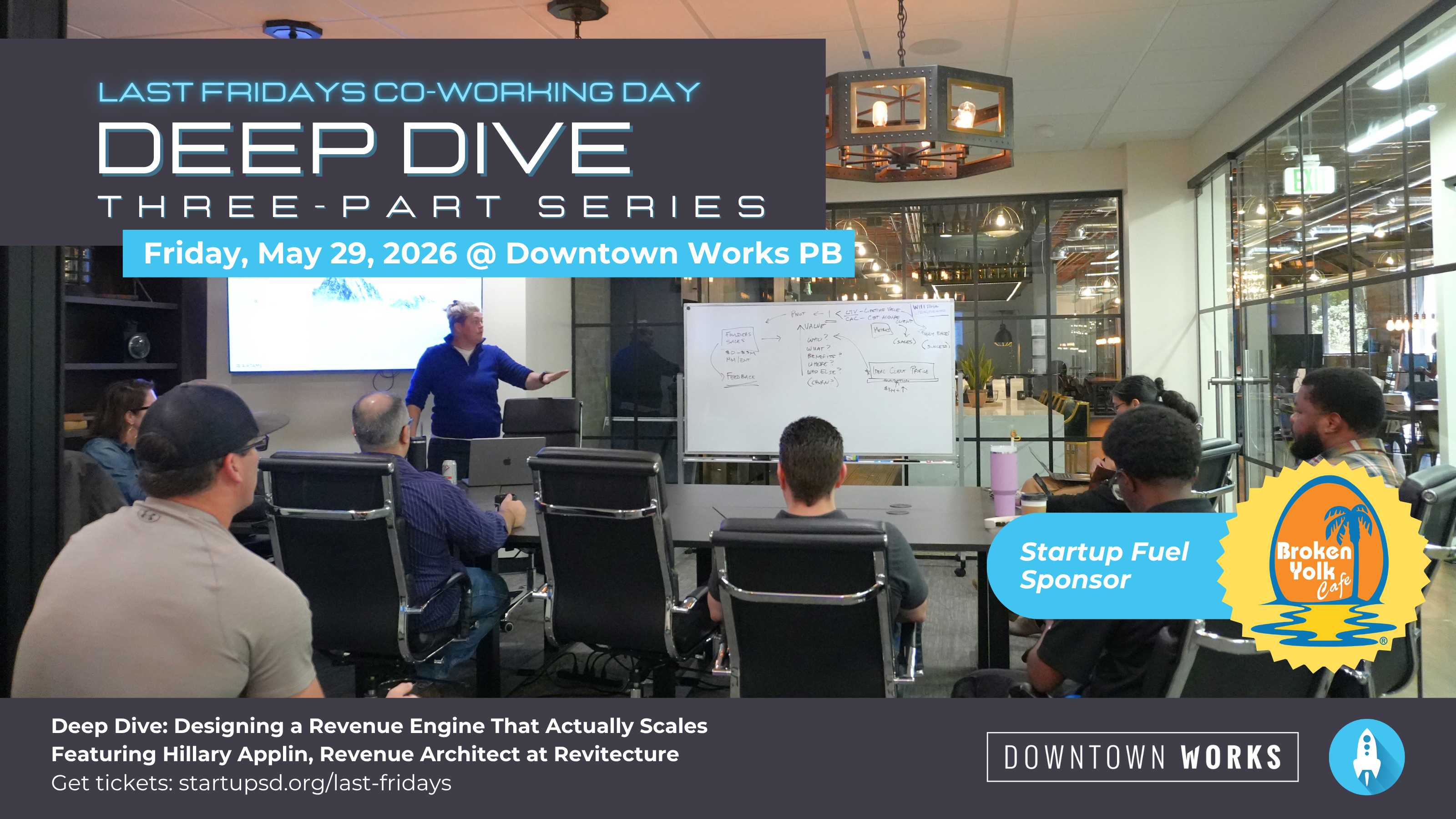 StartupSD Last Fridays Co-Working Day Presented by Downtown Works