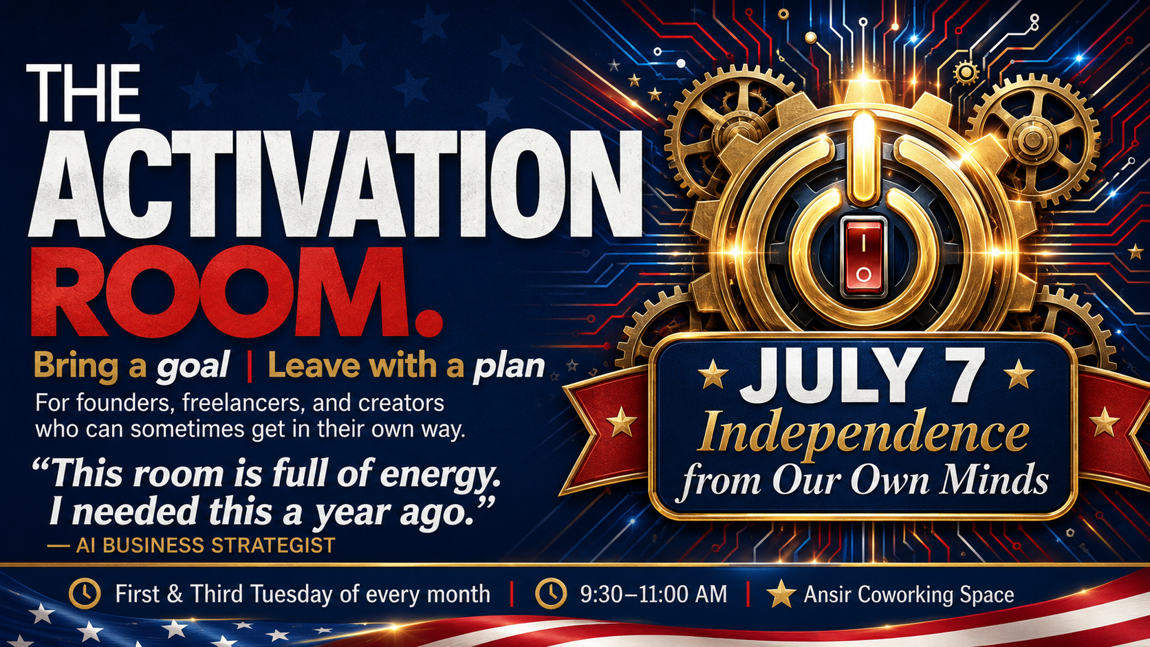 The Activation Room: Clarity, Action & Connection - July 7