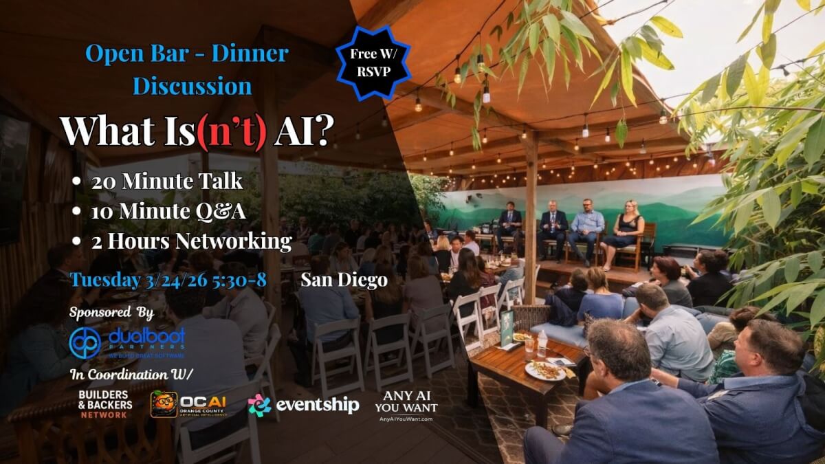 Free Dinner - Drinks - Discussion - What Is(n't) AI?
