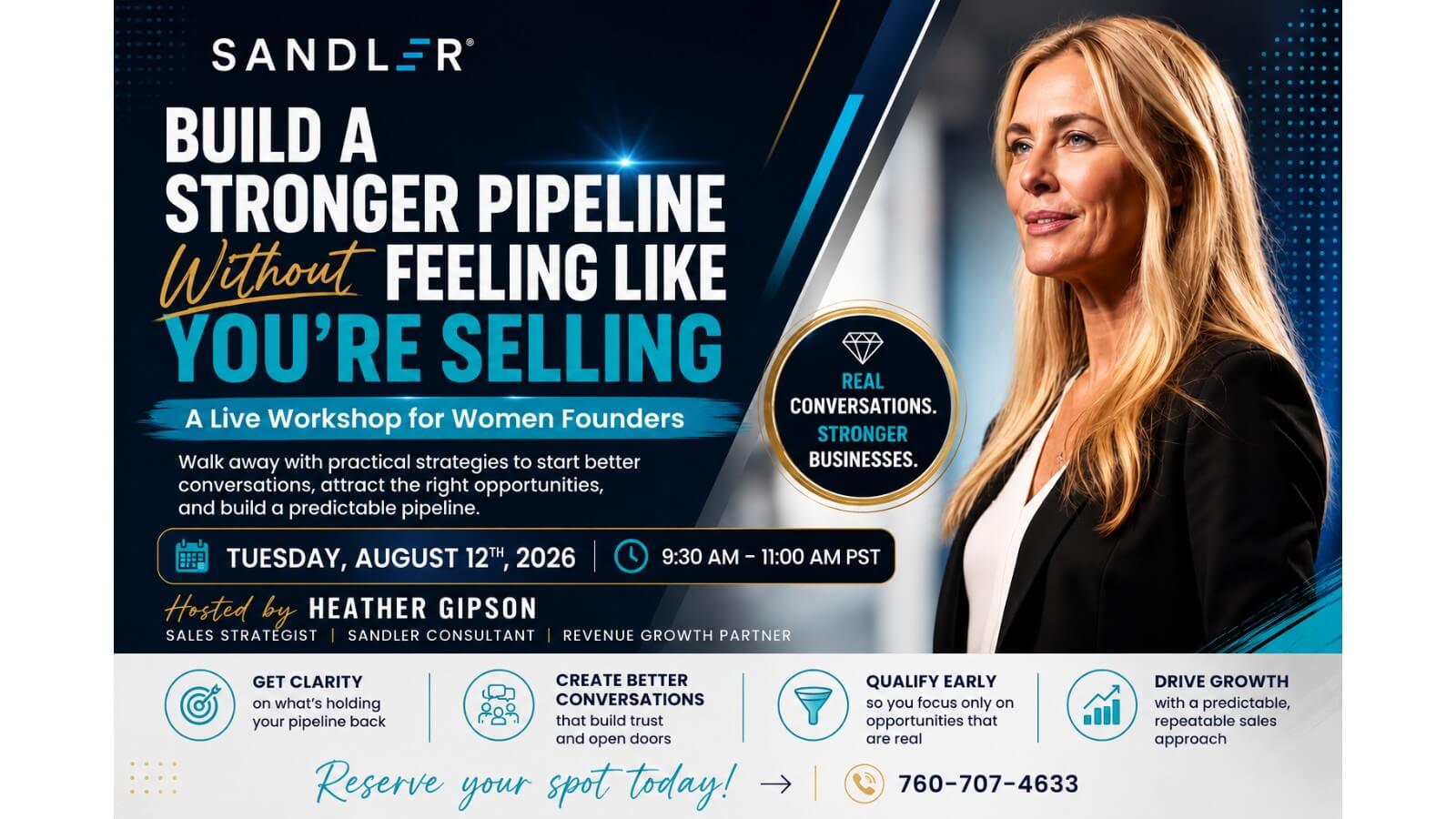 Build a Stronger Pipeline Without Feeling Like You're Selling : A Live Workshop for Women Founders