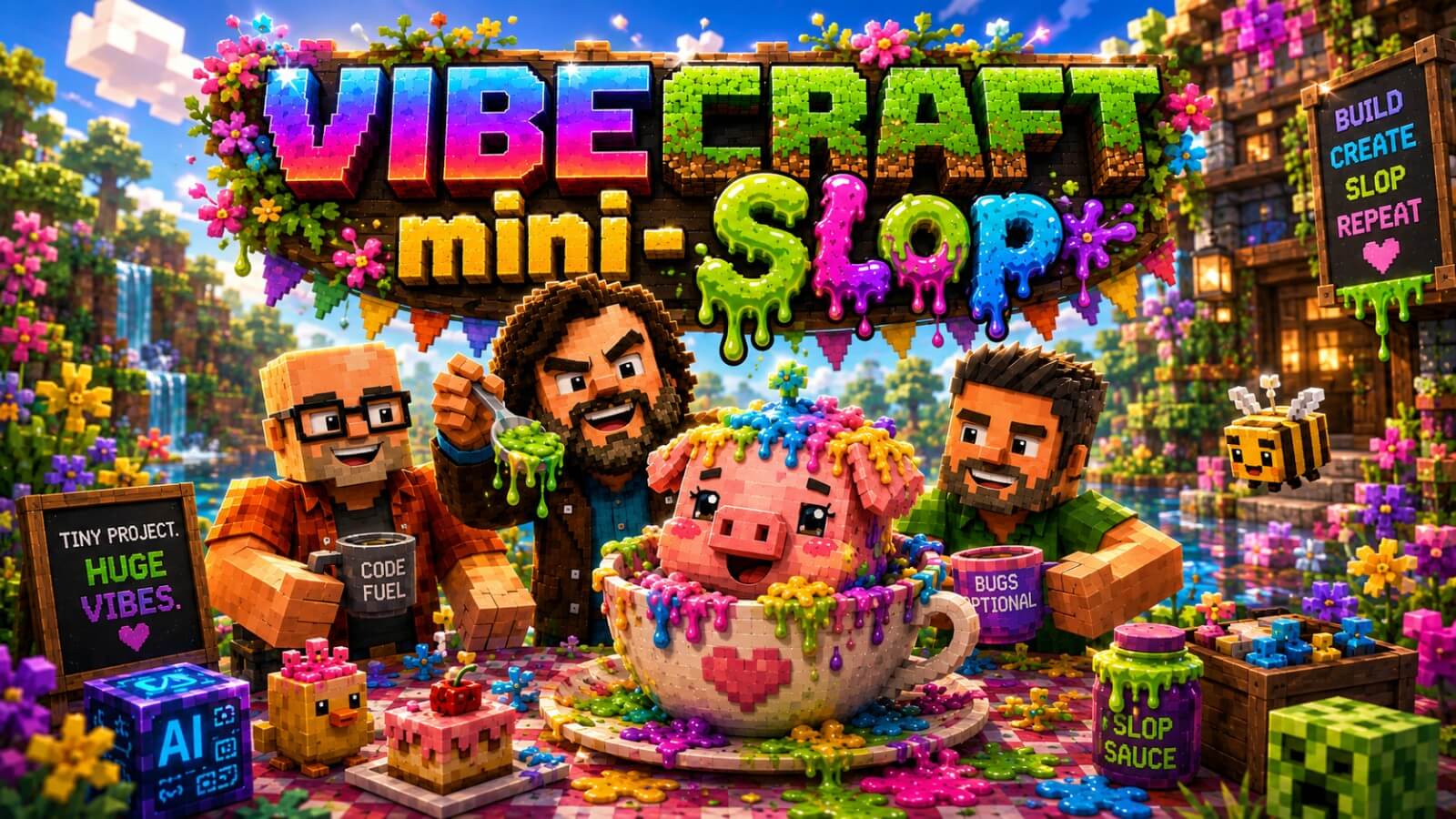 VibeCraft mini-Slop: Burn tokens, Race the clock, & Build something ridiculous