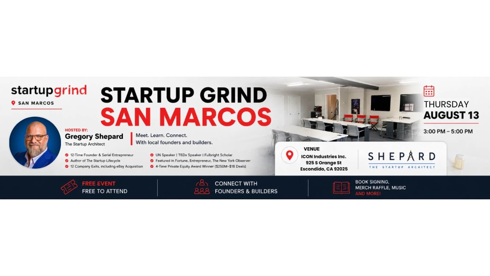 Startup Grind San Marcos: The Startup Lifecycle with Gregory Shepard
