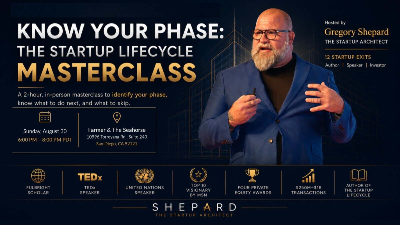 Know Your Phase: The Startup Lifecycle Masterclass with Gregory Shepard
