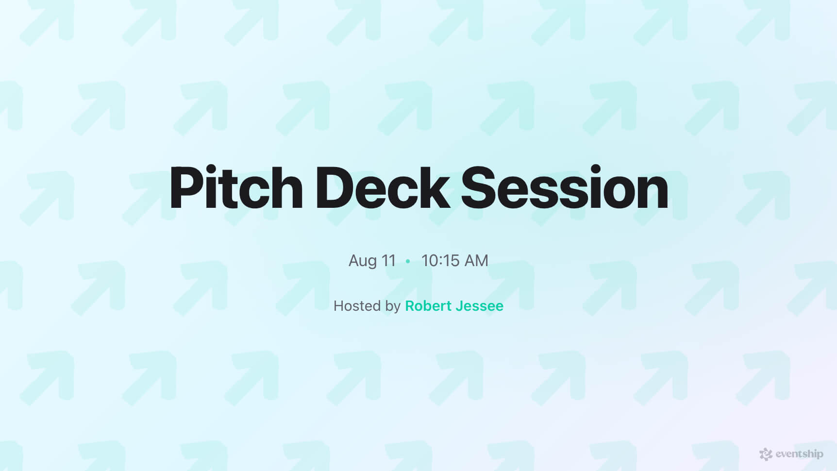 Pitch Deck Session