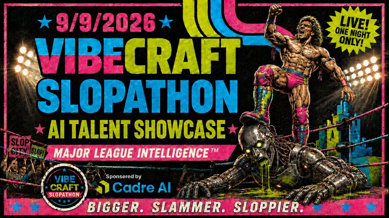 VibeCraft Slopathon & Project Showcase - Will YOU be crowned the A.I. GOAT?