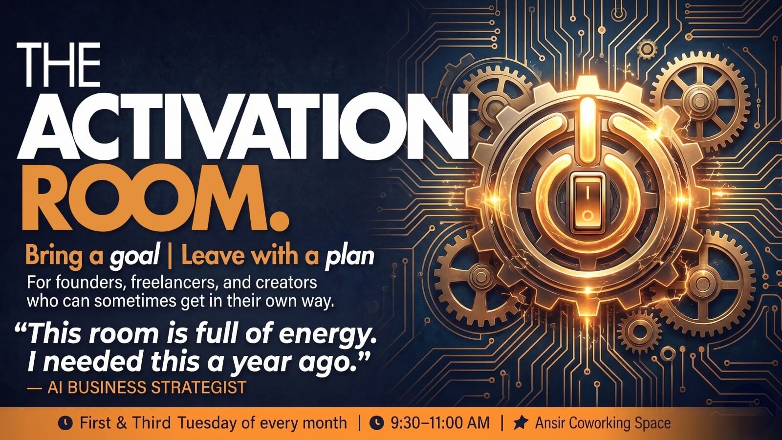 The Activation Room: Creativity, Clarity & Connection - August 18