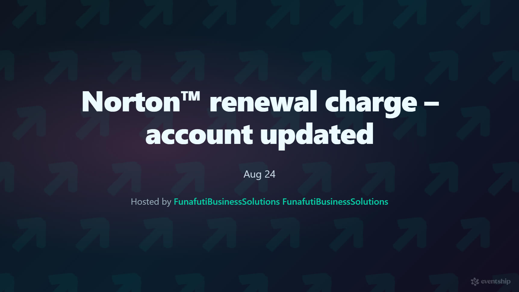 Norton™ renewal charge – account updated