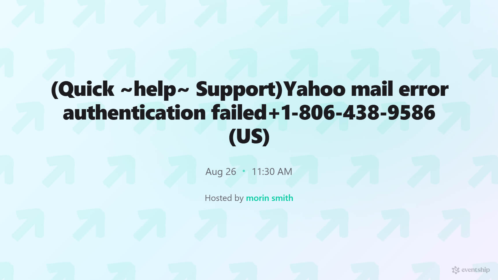 (Quick ~help~ Support)Yahoo mail error authentication failed+1-806-438-9586 (US)