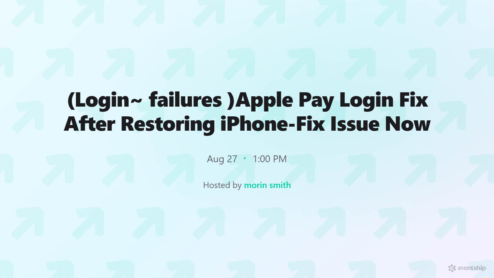 (Login~ failures )Apple Pay Login Fix After Restoring iPhone-Fix Issue Now