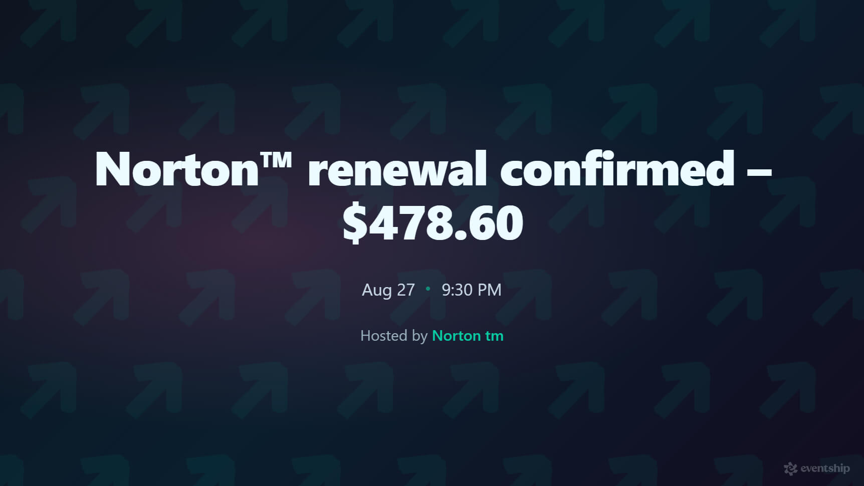 Norton™ renewal confirmed – $478.60
