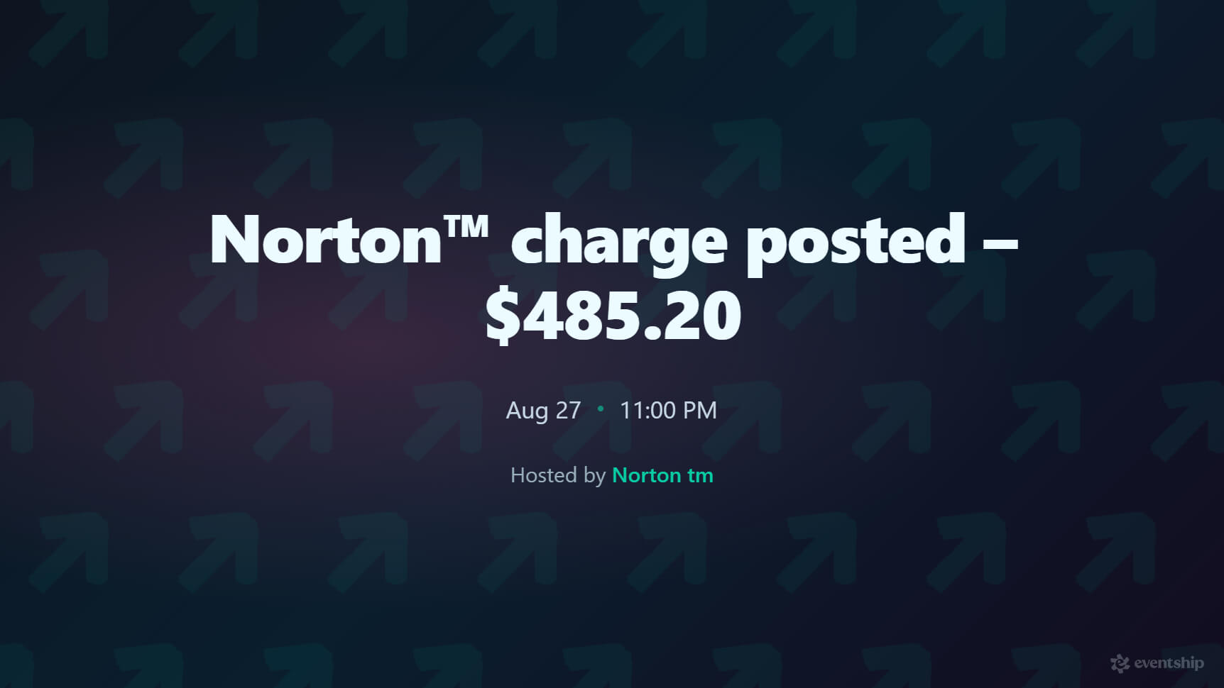Norton™ charge posted – $485.20