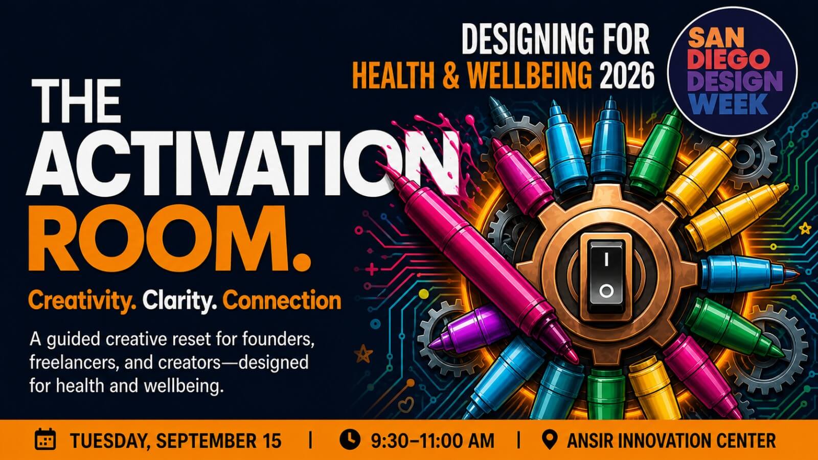 The Activation Room: Creativity, Clarity & Connection - SD Design Week Edition!