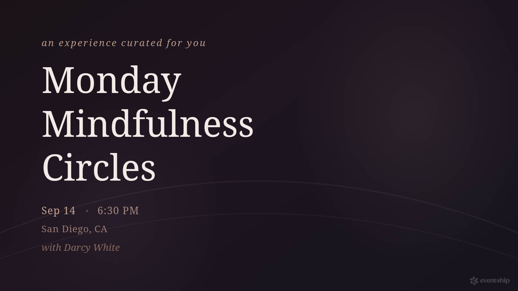 Monday Mindfulness Circles