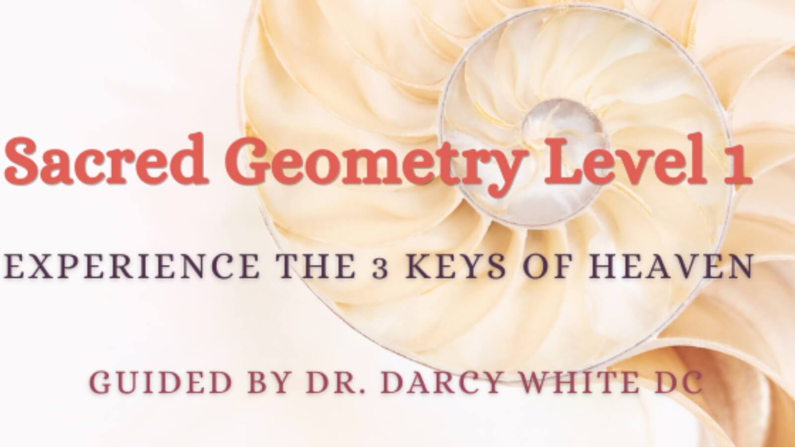Applied Sacred Geometry Training