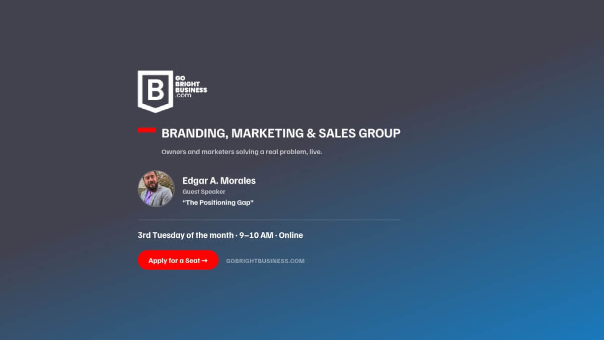 Branding, Marketing & Sales - Bright Business, Online