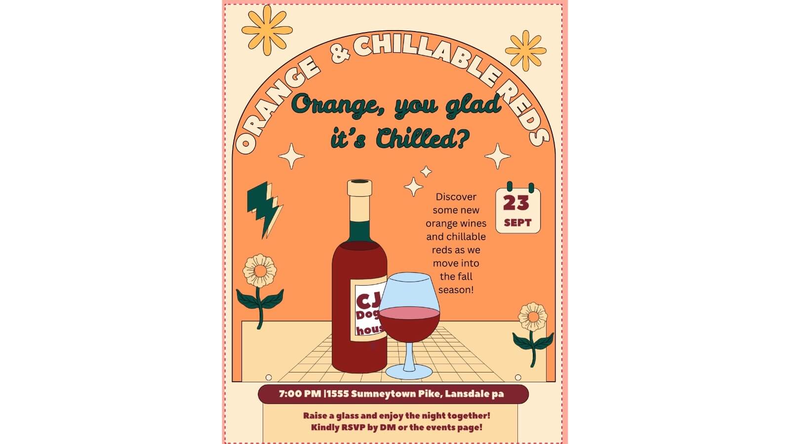 Orange, you glad its chilled?