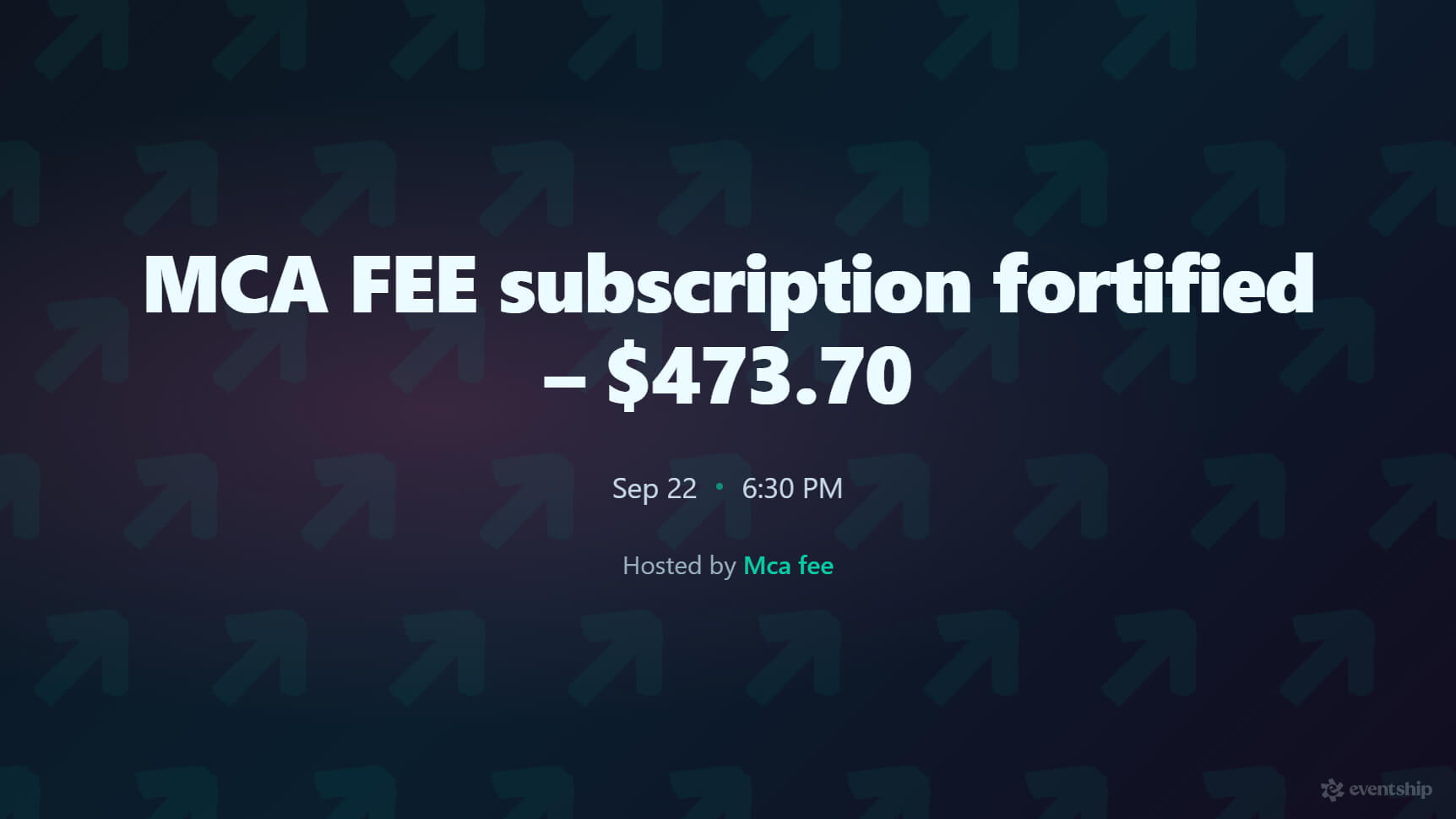 MCA FEE subscription fortified – $473.70