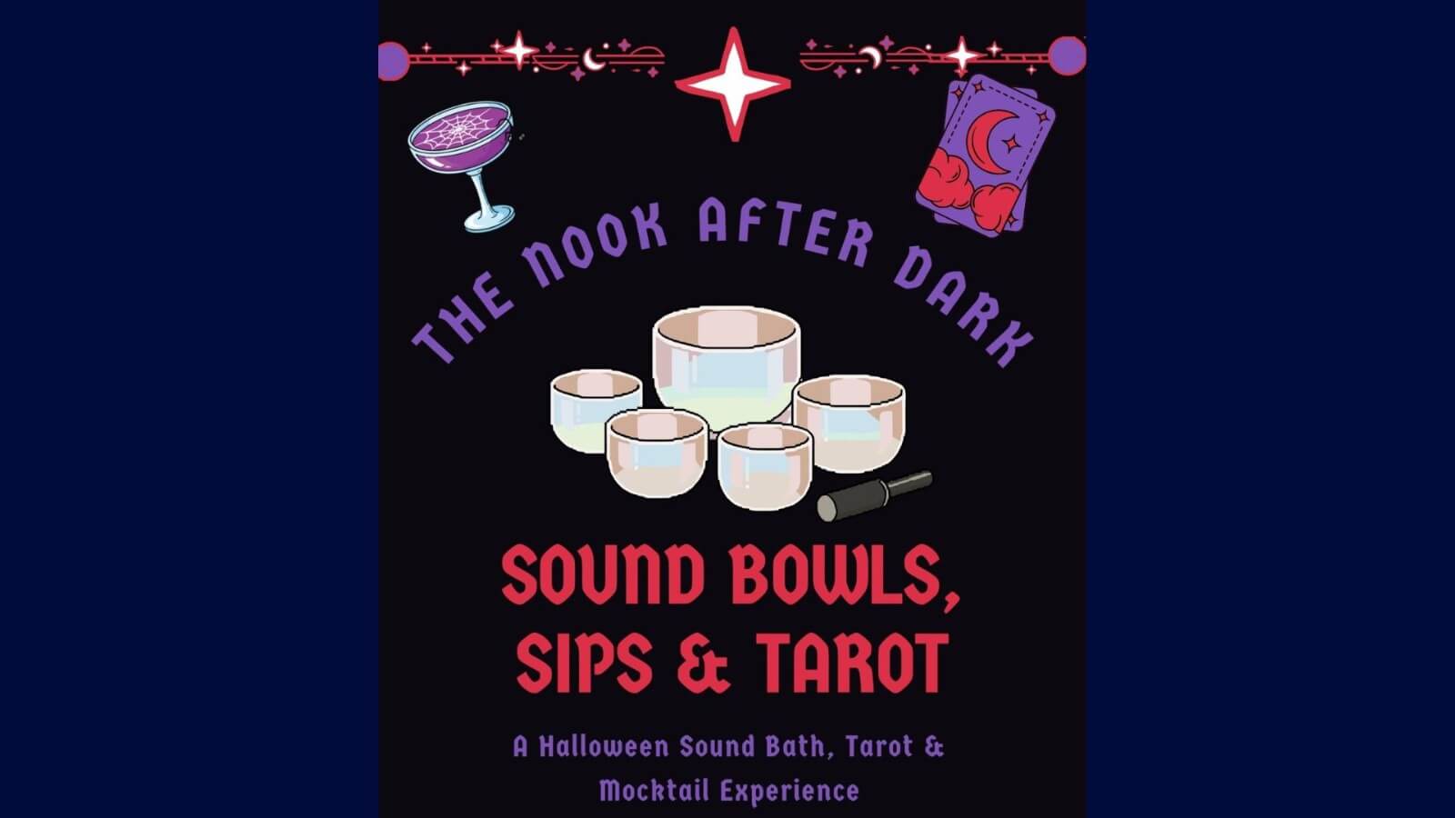Sound Bath, Sips, and Tarot