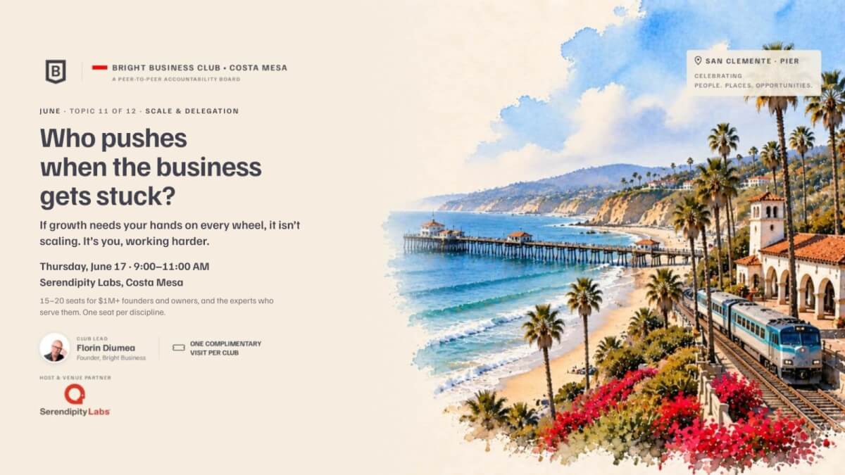 Costa Mesa Bright Business Club: Monthly Founders and Experts Collaborative Meeting