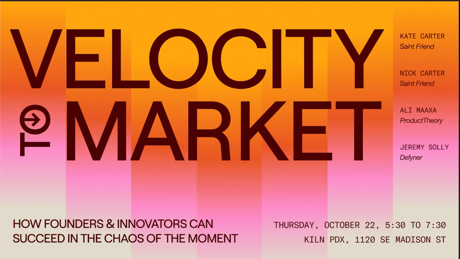 Velocity to Market: Market Strategy to Help Founders Succeed in the Chaos of the Moment