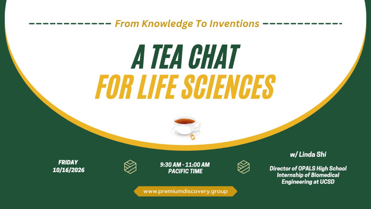 A Tea Chat For Life Sciences w/ Linda Shi, OPALS Internship @ UCSD