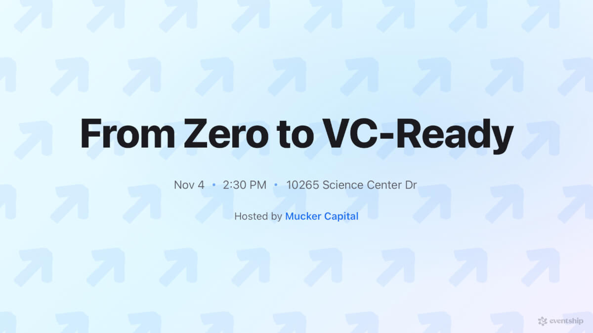 From Zero to VC-Ready