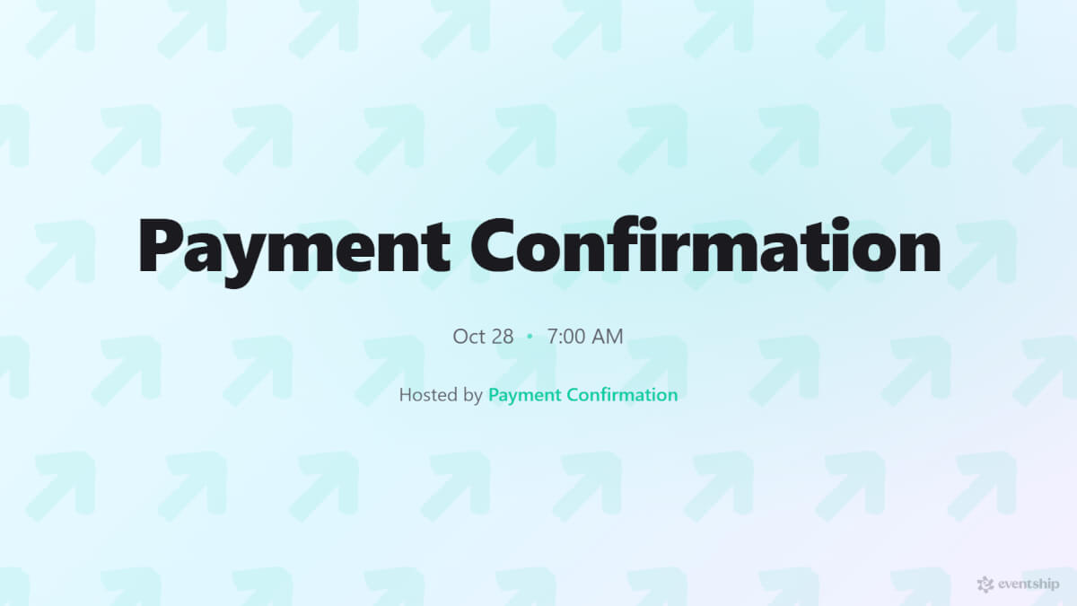 Payment Confirmation